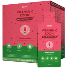 Zooki Liposomal Vitamin C 1000mg Liquid Sachets | Alcohol Free, Vegan, Soy Free, Natural Ingredients | Immune System, Skin & Energy Support