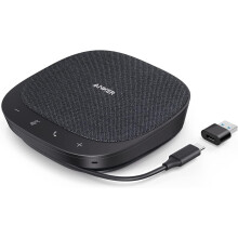 PowerConf S330 USB Conference Speaker for Home Office, Smart Voice Enhancement, Plug and Play, 360 Voice Coverage via 4 Microphones, and Powerful