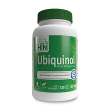Ubiquinol 50mg as Kaneka QH Reduced CoQ-10 | Stabilized - 3rd Party Tested | Enhanced Bioavailability | Cardiovascular & Mitochondria Function Support