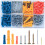 360 Pcs Assorted Plasterboard Screws Nails and Wall Plugs Assortment, Chipboard Fish Type Wall Plug Plasterboard Fixings, Flat Head Self Tapping 1