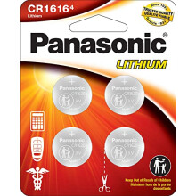 CR1616 3.0 Volt Long Lasting Lithium Coin Cell Batteries in Child Resistant, Standards Based Packaging, 4-Battery Pack