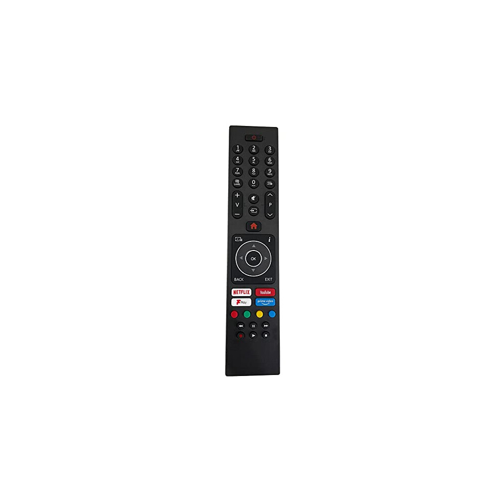 New Replacement Remote Control Rc43137p For Luxor Bush Digihome Finlux Electriq Smart Tv Models With Netflix/Youtube/Freeview Play/Prime Video Buttons 8710973943854