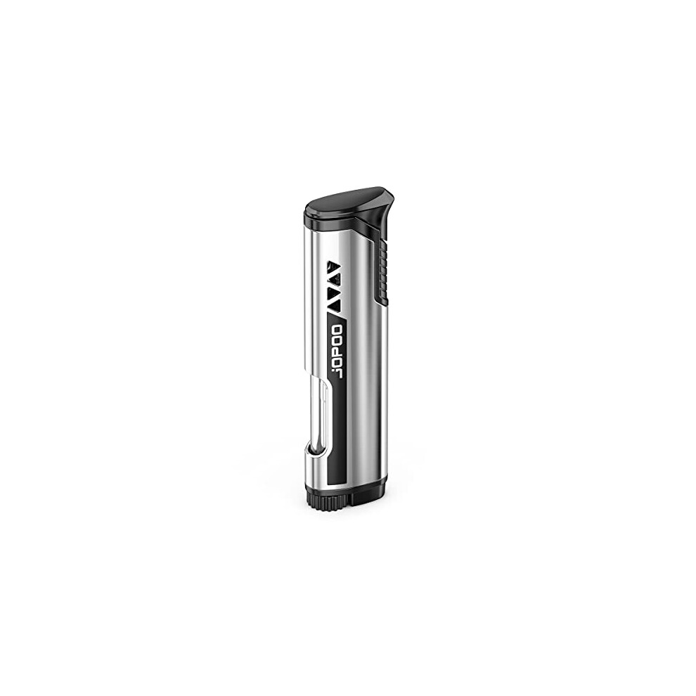 Jopoo Windproof Jet Flame Turbo Torch Lighter Butane Refillable (Sold Without Gas)