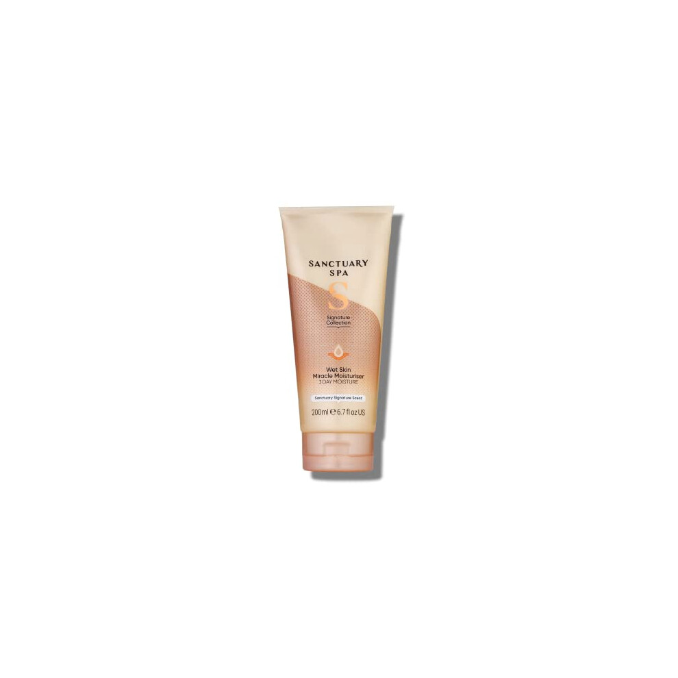 Wet Skin Miracle Moisturiser, No Mineral Oil, Cruelty Free and Vegan In Shower Moisturiser, Orange, 200 ml