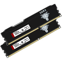 DDR3 16GB Kit (8GBx2) Desktop RAM 1600MHz PC3-12800 UDIMM Non-ECC Unbuffered 1.5V 2Rx8 Dual Rank 240 Pin CL11 PC Computer Memory Upgrade Module (Black