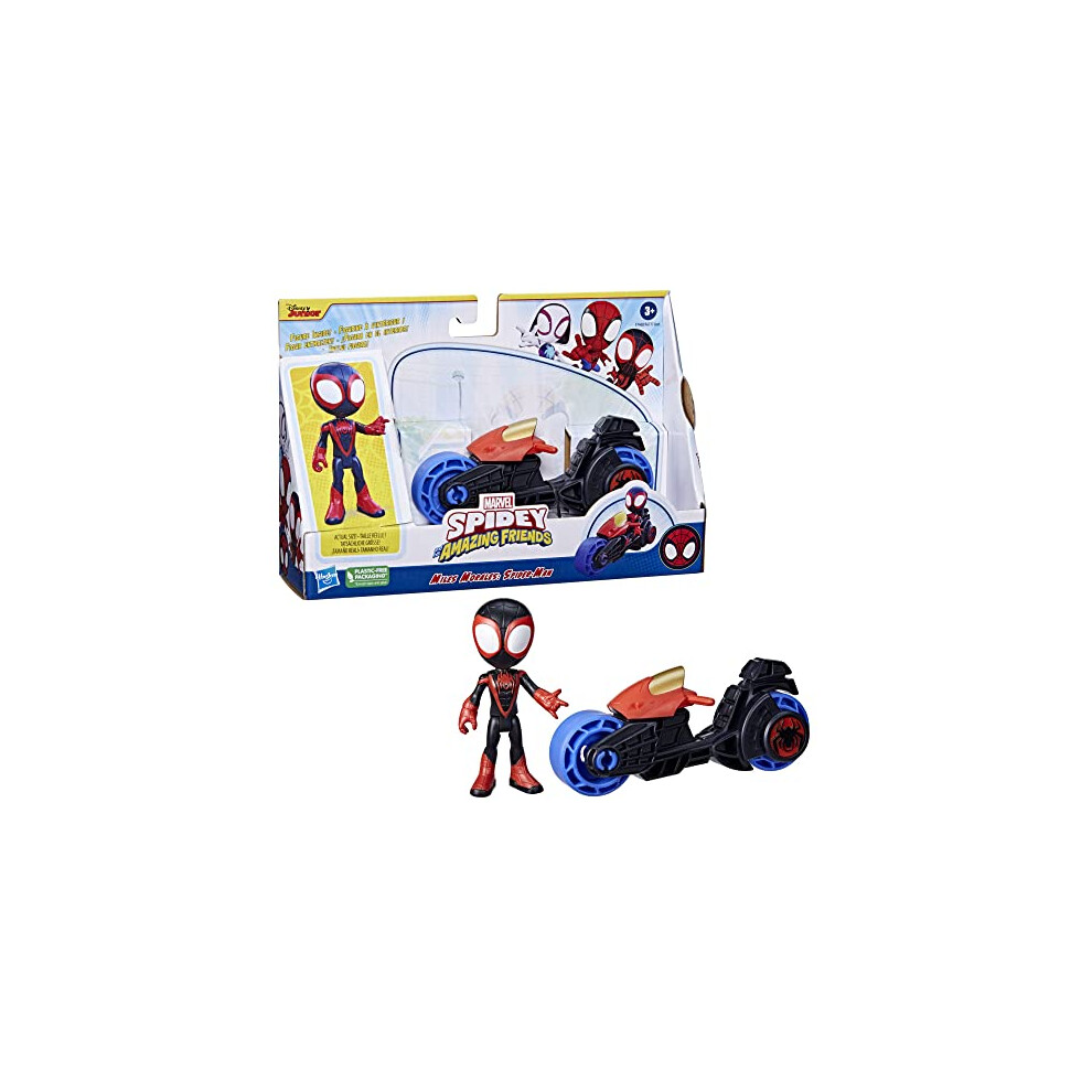 Hasbro Marvel Spidey And His Amazing Friends Miles Motorcycle