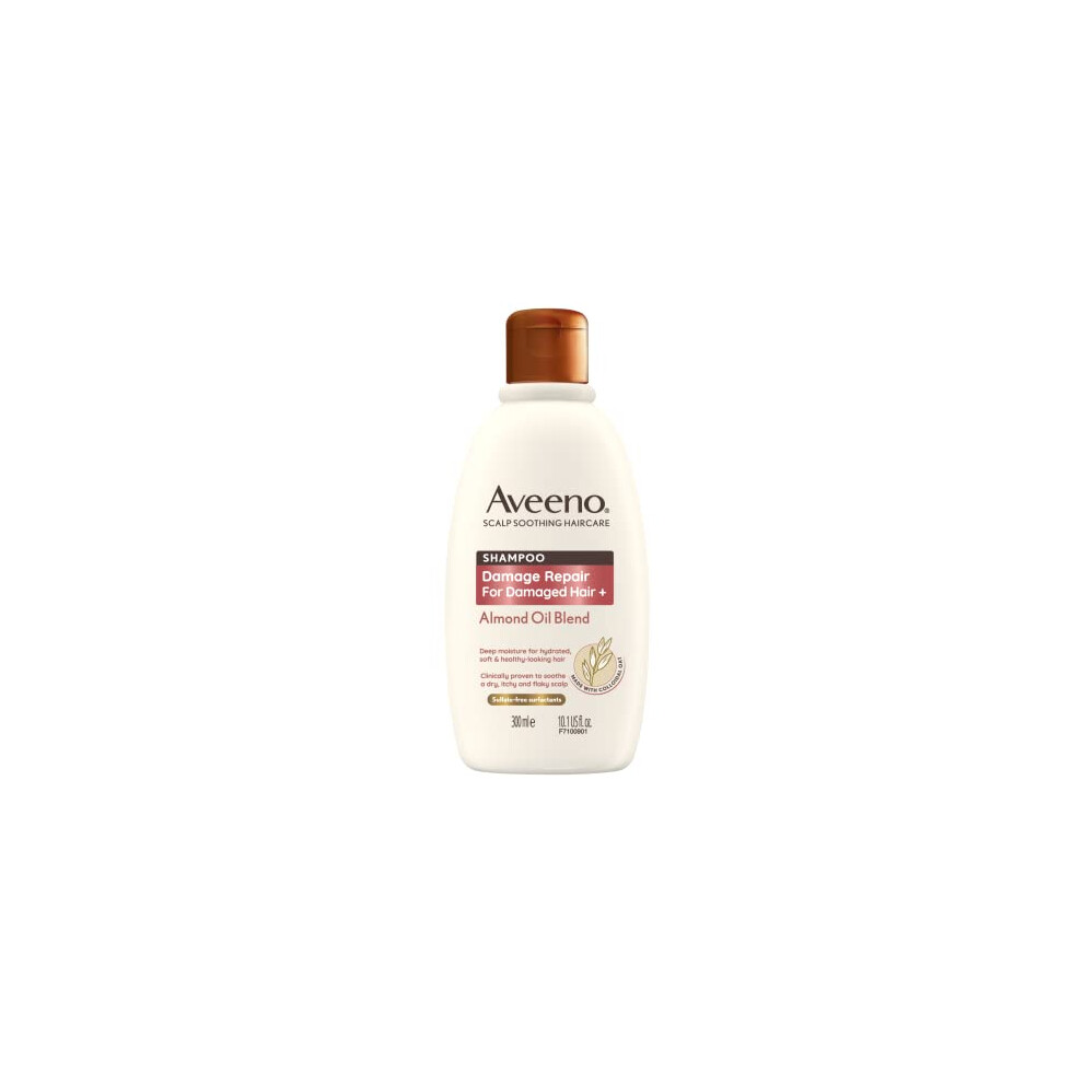 Damage Repair Almond Oil Scalp Soothing Shampoo for Damaged Hair 300ml