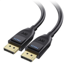 [VESA Certified] DisplayPort 2.1 Cable 2m, Support 40Gbps DP40 8K 60Hz, 4K 144Hz in Black with FreeSync, G-SYNC and HDR for Gaming Monitor, PC, RTX