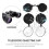 3Pcs Binocular Lens Covers, 42mm Rubber Objective Lens Caps with Outer Diameter 51-60mm for Binoculars 6