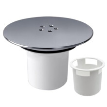 Shower Trap Cover Replacement,Shower Drain Cover, 90mm / 115mm Shower Plughole Cover, Chrome Shower Trap Cover Replacement,Shower Tray Drain Cover