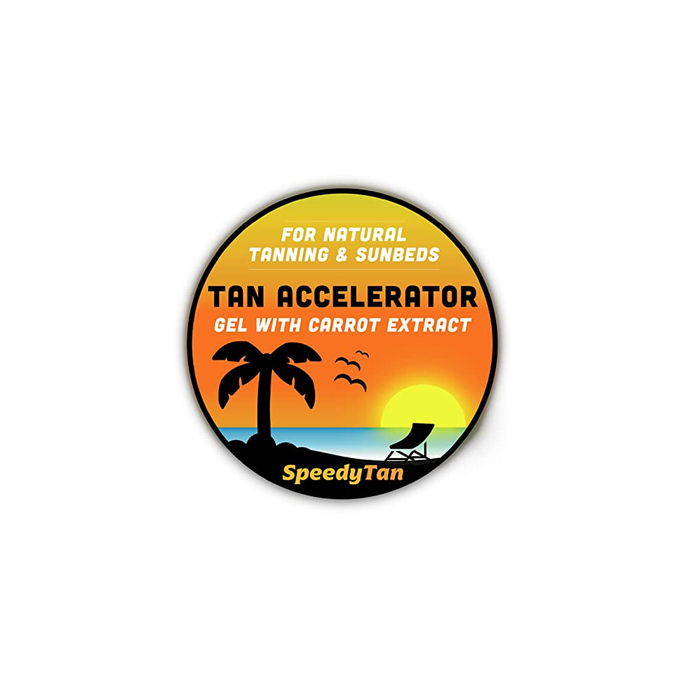 Premium Tan Accelerator Cream - For Sunbed Use & Natural Tanning - Natural Tanning Accelerator With Carrot Tanning Oil - UK Based Brand
