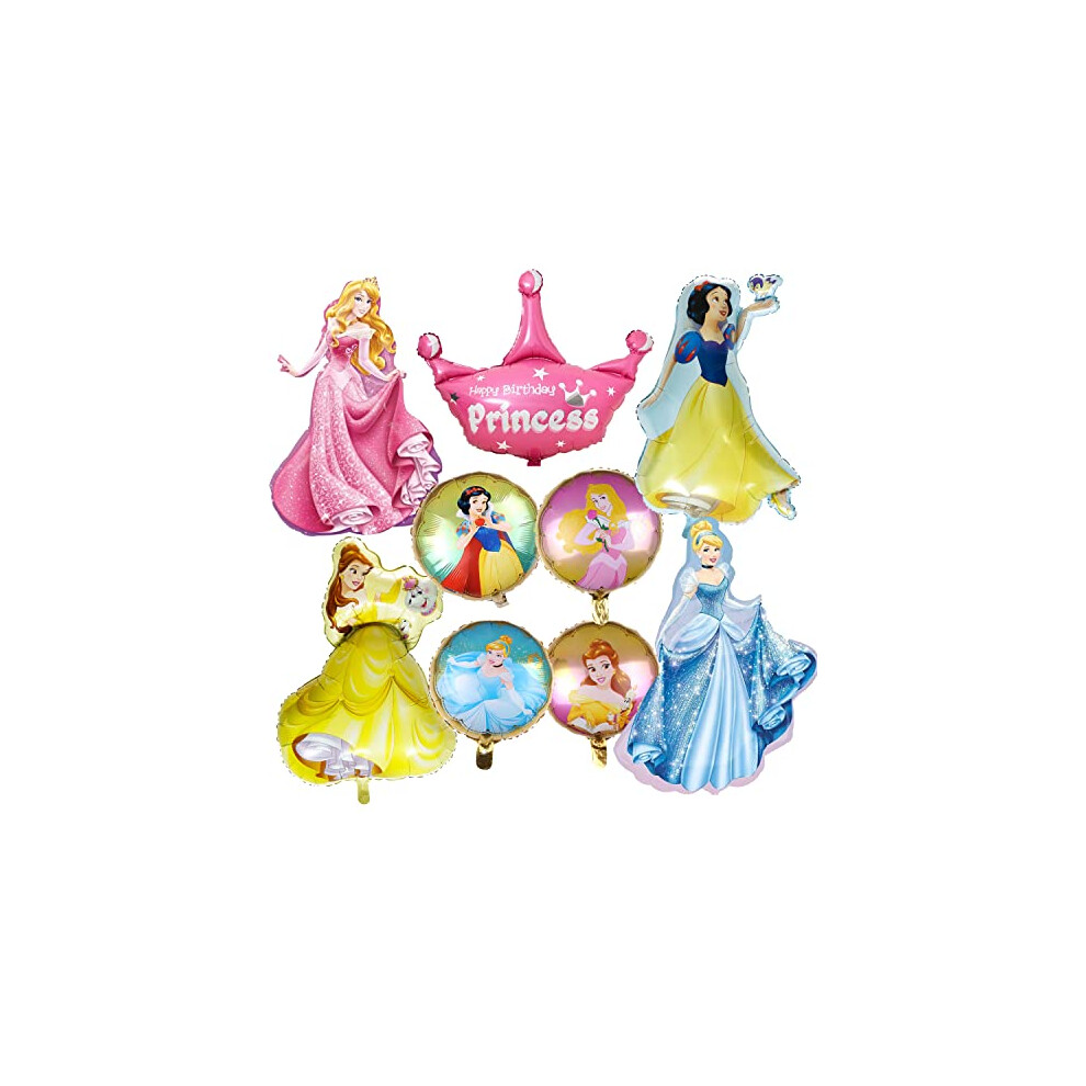 Princess Balloons Princess Birthday Party Decorations Princess Foil Balloons For Girl's Birthday Baby Shower Princess Themed Party Decorations