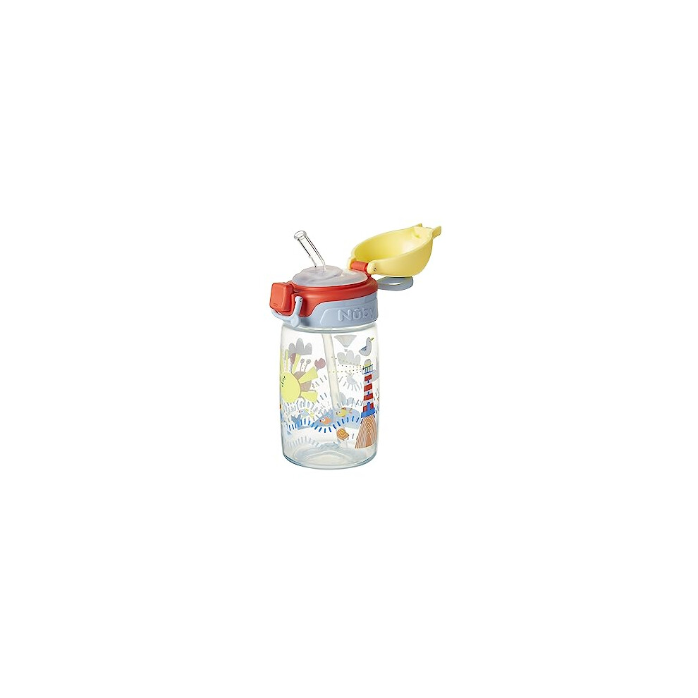 Super Straw Water Bottle - No Spill Active Toddler Sippy Cup | 360ml / 12oz | Carry Handle | Dishwasher Safe | Suitable Beaker for 12-18 Months Plus