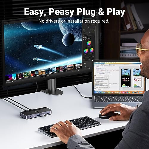 Ugreen USB 3.0 Switch 2x USB-A Eingang, 3x USB-A + 1x USB-C Ausgang 2