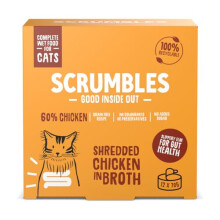 Natural Wet Cat Food, Shredded Chicken in Broth 12x 70g