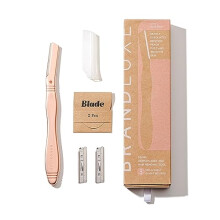 Dermaplaning Tool for Face, Eyebrow Shaping, Gentle Hair Removal and Exfoliation. Designed for Women, an eco-friendly design. Includes 3 Swedish