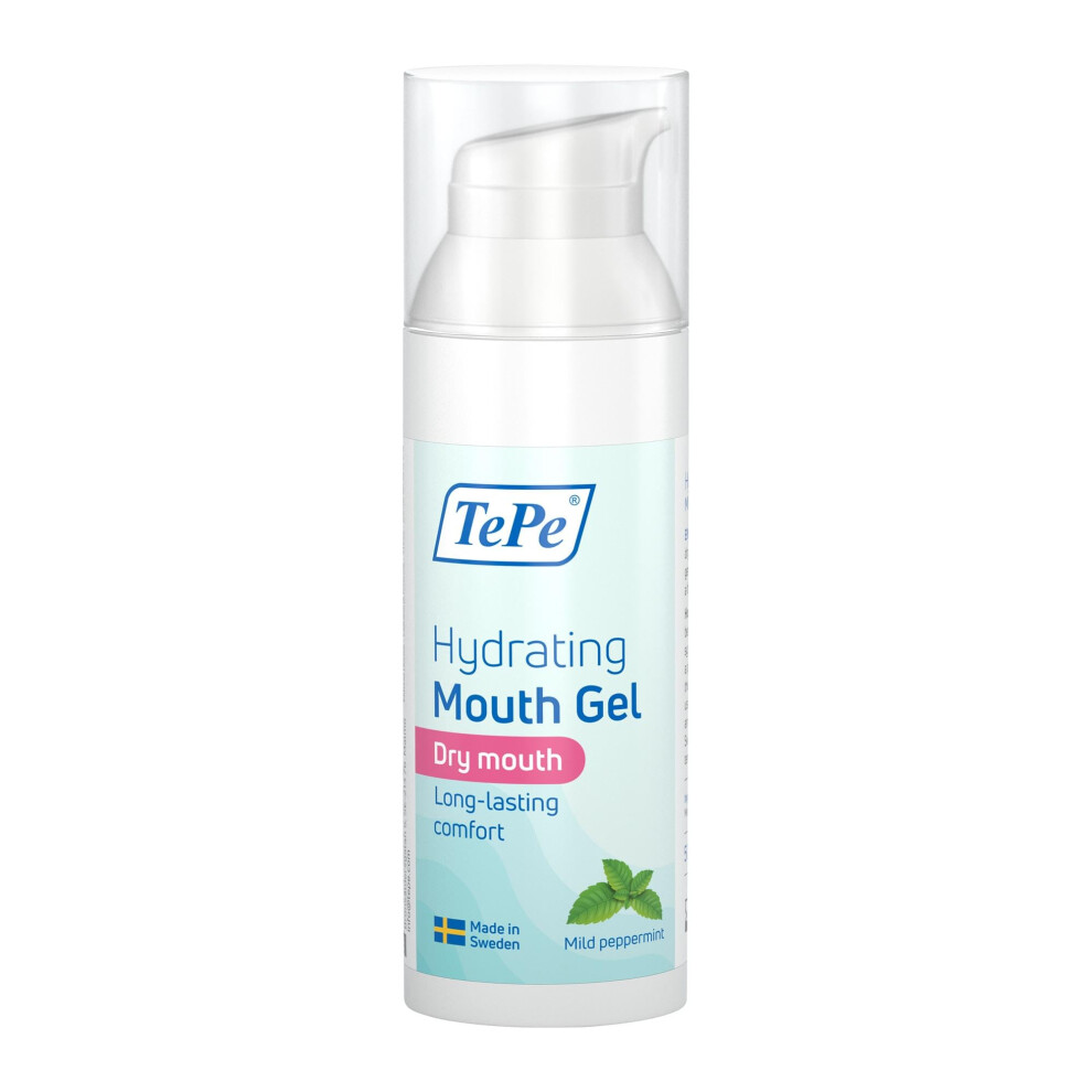 Hydrating Mouth Gel For Dry Mouth, Mild Peppermint, Mouth Gel To Relieve Dry Mouth Symptoms, Easy on-The-go