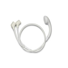Push-Fit Shampoo Spray: Shower Attachment for Bath Taps, with Flexible Shower Hose, with Easy-Clean Plate, 3/4" and 1/2" Connectors, Comfortable