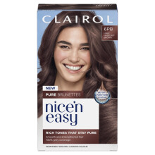 Nice n' Easy Pure Brunettes Hair Colour | Pure and Rich Brown Tones | Smooth, Natural Hair Colour | With Pre-Colour Serum | 100% Grey Coverage | 6PB