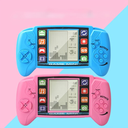 (Black) Big Screen, Retro, Classic Children's Handheld Game Console, Electronic Toys 1