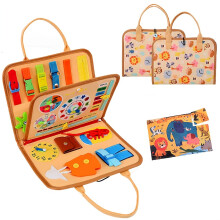 (Yellow) Busy Board Montessori Toys For Girls & Boys Gifts, Sensory Toys For Toddlers