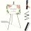 (Black) 170.18cm Easel Stand For Display, Portable Foldable Metal Easel 3