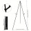 (Black) 170.18cm Easel Stand For Display, Portable Foldable Metal Easel 1