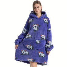 (Koala, 90 cm/35.43 in) Wearable Blanket Hoodie For Women Comfy Wearable Blanket With Pockets