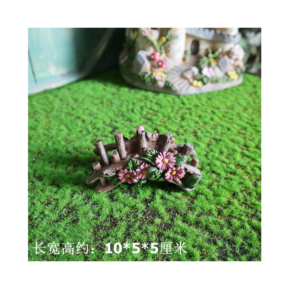 (Model 5 Pink Flower Small Arch Bridge) ZN0W Wholesale 100 Acres Of Jiajia Fun Rural Retro Ancient Mini -Arched Bridge Arch Micro Landscape Small Orna