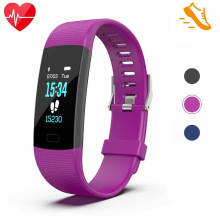 (Purple) Smart Watch Fitness Tracker Heart Rate Men Women Sport Watches For iOS Android