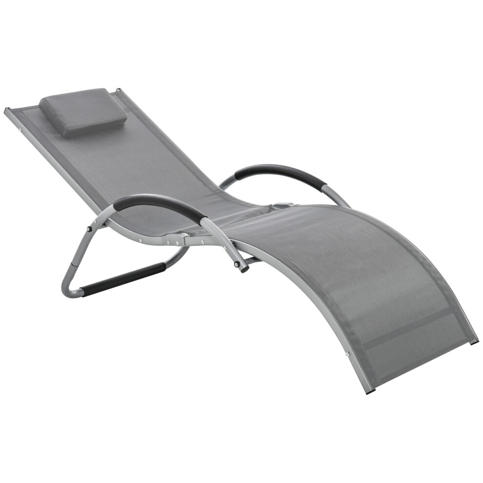 Sun Lounge Recliner Lounge Chair Design Ergonomic With Pillow