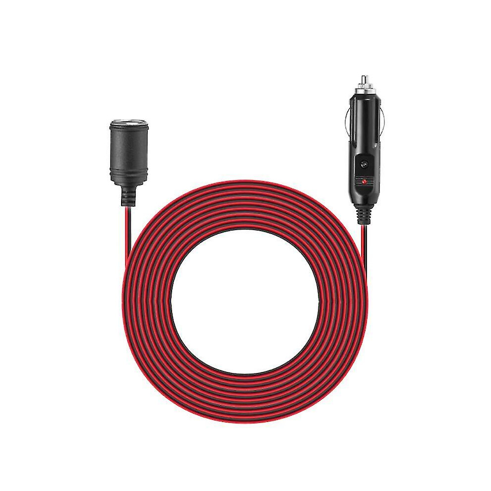 12V 24V 15A Heavy Duty Car Cigarette Lighter Socket Male To Female Extension Cord Power Supply Cable With Fused 3.7M 7669442601355