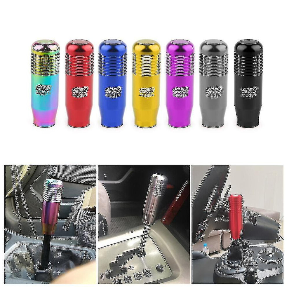 (Grey) 8.5Cm Universal Car Aluminum Manual Gear Shift Knob Stick Manual Transmission Gearstick Lever Shifter Knob Grey 7669442603212