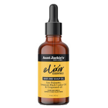 Aunt Jackie's Elixir Essentials Haar- und Kopfhautl, Sgepalme, jamaikanisches schwarzes Rizinusl und Traubenkernl, nhrt, verdickt und unter