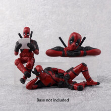 (3pcs/set) Deadpool Car Ornament Avengers Head Set Marvel Creative Hand Puppet Ornament