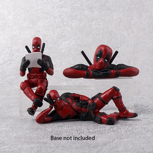 (3pcs/set) Deadpool Car Ornament Avengers Head Set Marvel Creative Hand Puppet Ornament