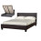 Comfy Living (4ft Small Double, Brown) Austin Faux Leather Ottoman Storage Bed 1