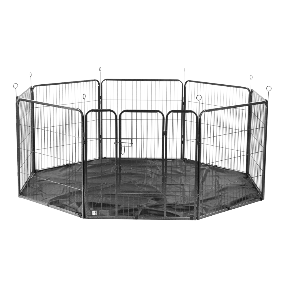 (Large Pet Playpen with Base) KCT 8 Side Heavy Duty Play Pen with Base