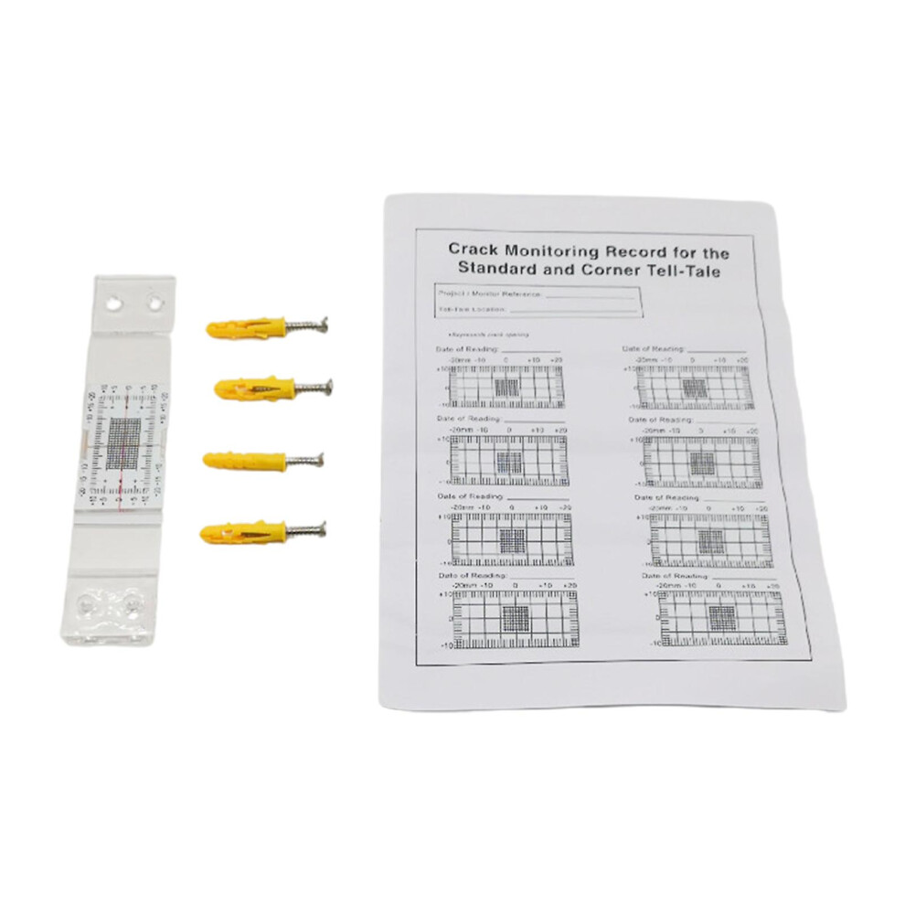 Crack Contrast Caliper Crack Monitoring Gauge Wall Building Crack Detection 7669442618209