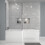 NES Home Nes Home Bathroom L-shape Shower Bath Left Hand, Bath Screen, Front & End Panel 3