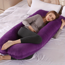 (Deep Purple) Ultimate Comfort For Expectant Mothers - U-shaped Pillow Strap With Multifunctional