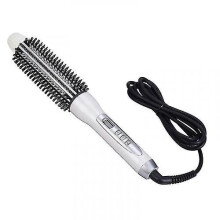 Professional Ceramic Anion Hair Curler & Straightener Hot Comb, LCD 120-220C, 32mm Barrel, PTC Fast Heating, Auto Shut-off