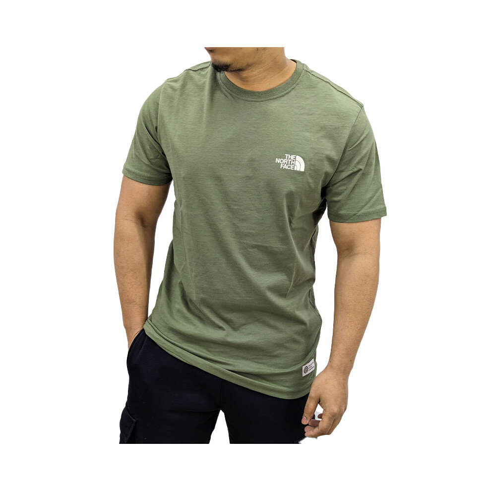 (Olive, S) The North Face 009027 Mens Graphic T Shirts