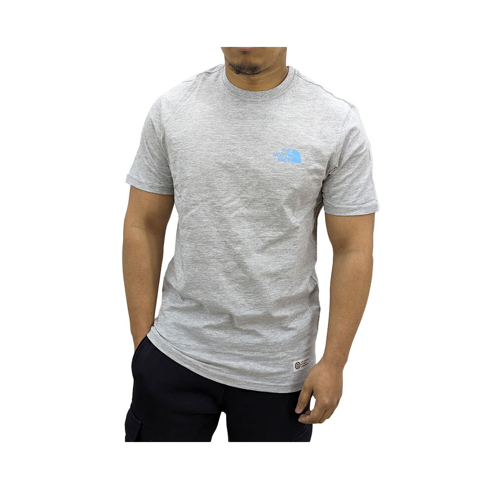 (Grey, S) The North Face 009027 Mens Graphic T Shirts