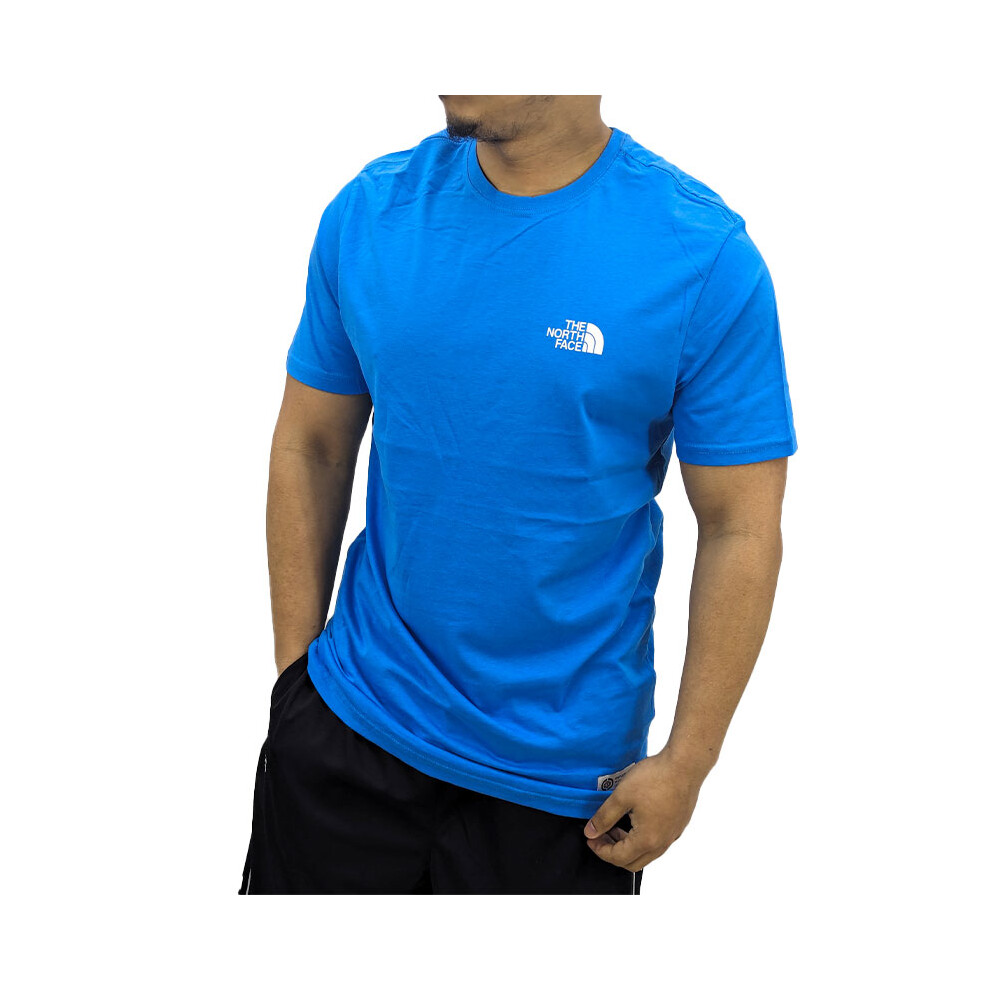 (Blue, S) The North Face 009027 Mens Graphic T Shirts