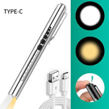 Usb Rechargeable Medical Penlight With Pupil Gauge Led Warm/white Light Penlights For Nurses Doctor Gifts