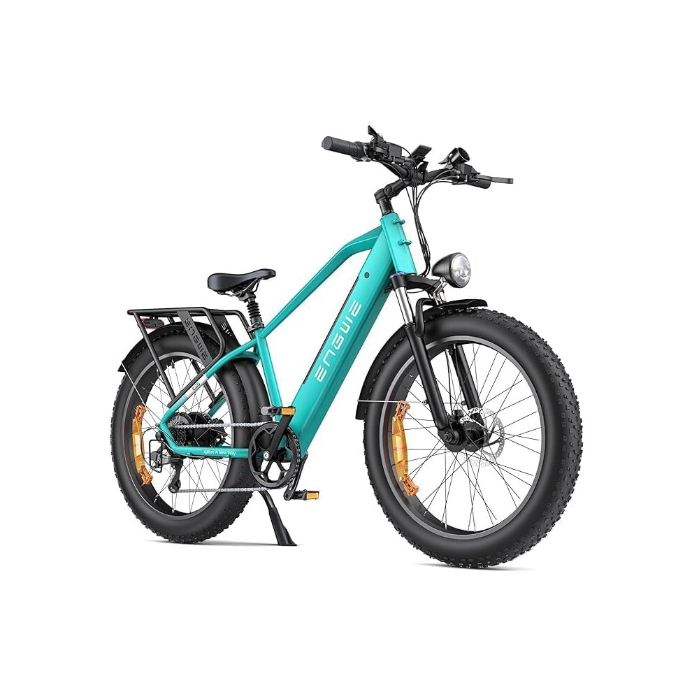 ENGWE E26 High-Step Electric Bike 26" Fat Tire Commuting Mountain Ebike(GREEN)