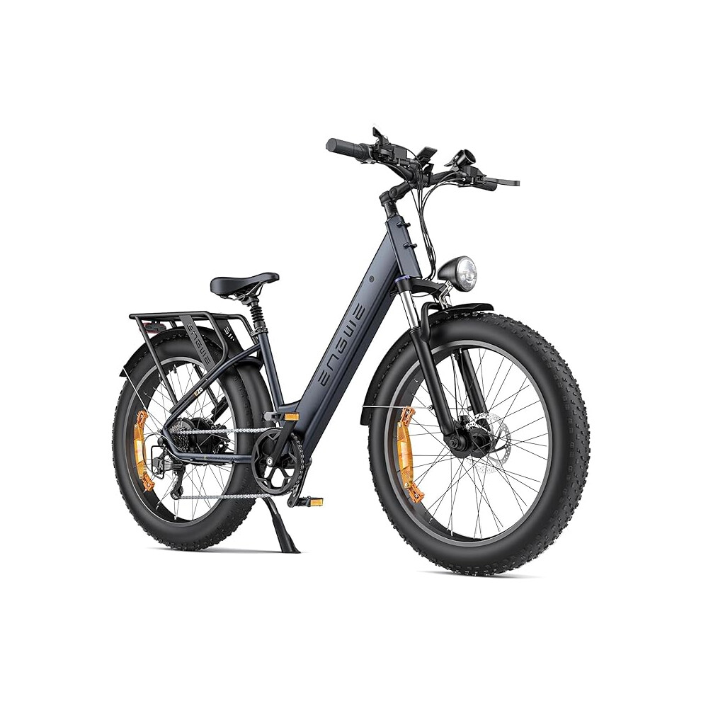 (Black) ENGWE Electric Bikes for Adults E26 ST Electric Bicycle 26 "x4 Fat Wheels