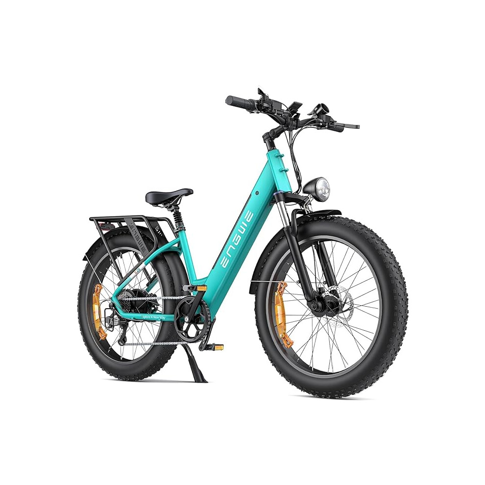 (Blue) ENGWE Electric Bikes for Adults E26 ST Electric Bicycle 26 "x4 Fat Wheels