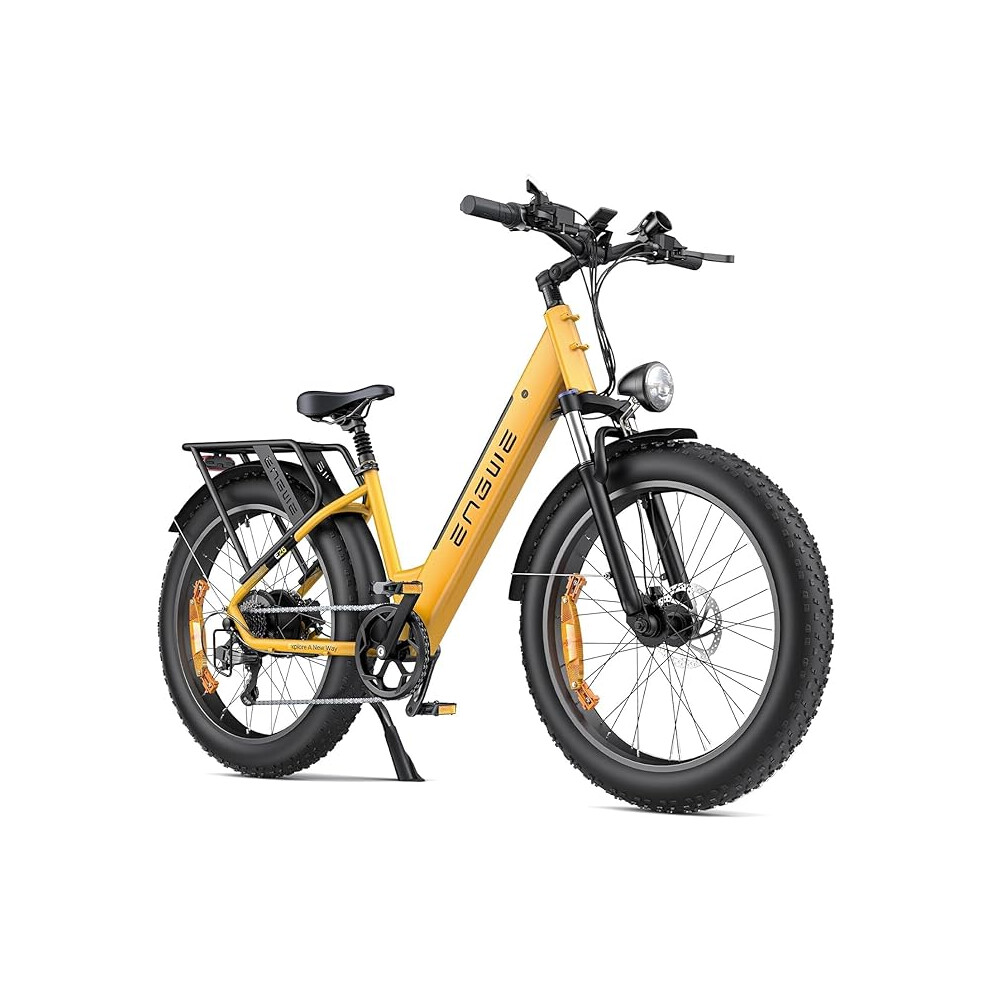 (Yellow) ENGWE Electric Bikes for Adults E26 ST Electric Bicycle 26 "x4 Fat Wheels